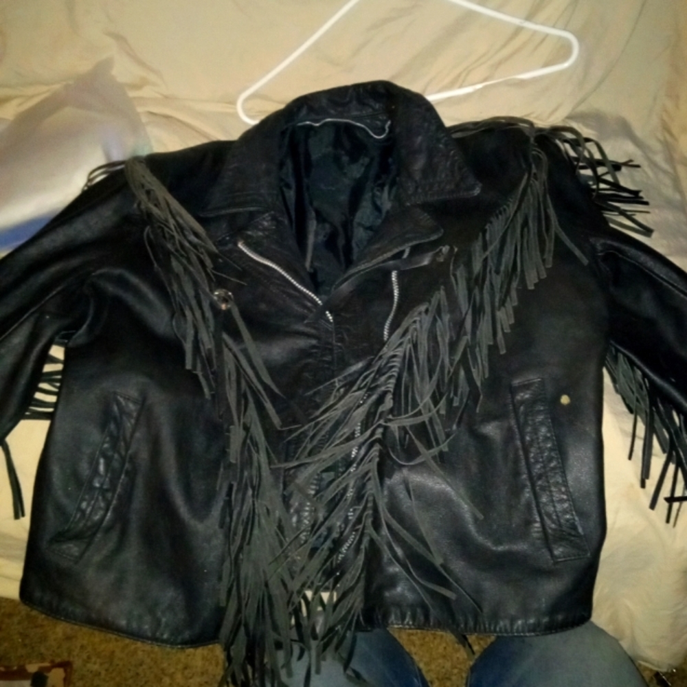 Vintage 90's genuine leather motorcycle jacket
